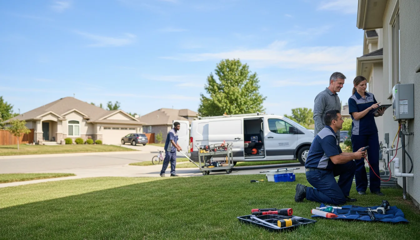 Tankless water heater service in Olivia, MN